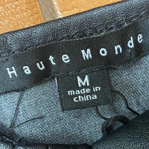 Faux Leather Bodice 🖤 by Haute Monde size M - Picture 3 of 3